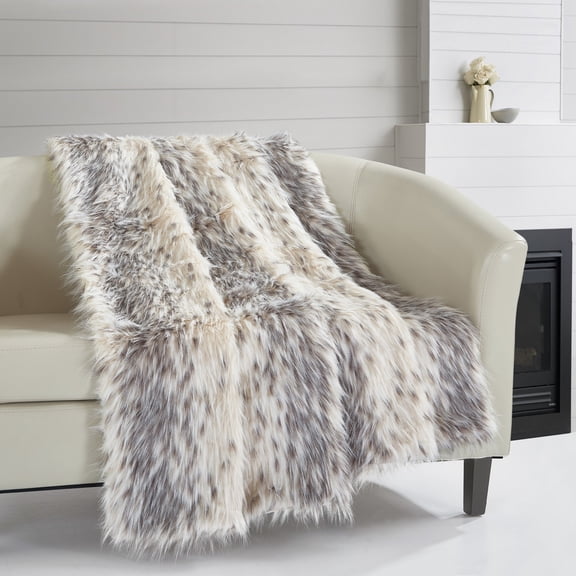 Piolo Throw Blanket Cozy Super Soft Ultra Plush Micromink Backing Decorative Two-Tone Design