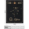 thumbnail image 2 of Libra Blanket Constellations Throw Blankets 12 Horoscope Astrology Soft Cozy Personalized Flannel Throw Blankets 50x40 in, 2 of 6