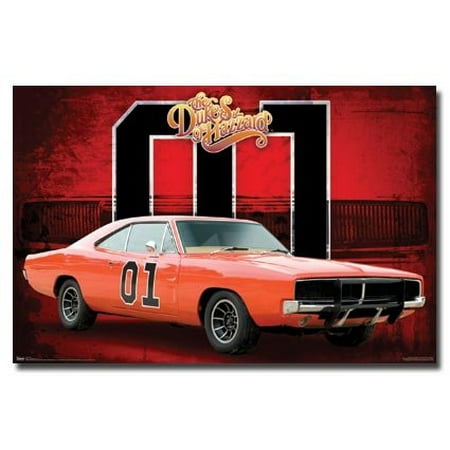 The Dukes Of Hazzard Poster General Lee - Car 01 New