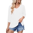 thumbnail image 1 of Chemise Boutonnée Colorée pour Femme, Tunique à Manches Courtes avec Poche, Chemise de Travail Décontractée à Col, Haut Boutonné Coupe Décontractée pour l'Automne, Blouse à Manches Courtes Confortable et Stylée, 1 of 6
