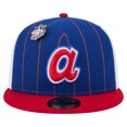 thumbnail image 2 of Men's-New Era  Blue Atlanta Braves Pinstripe 59FIFTY Fitted Hat, 2 of 6