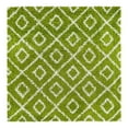 thumbnail image 3 of Unique Loom Trellis Shag Collection Area Rug - Ruth (6' Square Green/Ivory), 3 of 11