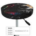 thumbnail image 4 of KLL Vintage Wolf Warrior Round Bar Chair Cushion Cover 14 inch ,Bar Stool Protector with Elastic, Soft Washable, 4 of 6
