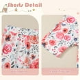 thumbnail image 4 of WESIDOM Toddler Girl Clothes Layered Ruffle Top Floral Shorts Cute Toddler Girls Summer Outfits 2Pcs Clothing Set, 4 of 6