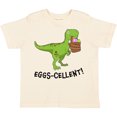 thumbnail image 3 of Inktastic Eggs-cellent Cute Easter T-rex Dinosaur Boys or Girls Toddler T-Shirt, 3 of 5