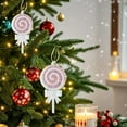 thumbnail image 6 of ERTZAE 4Pc Pastel Christmas Candy Ornament,Festive Sprinkle Hanging Accent,Soft-Tone Xmas Decor,Candy Cane Tree Ornament,Glitter Food-Style Decor,Holiday Sweet-Themed Accent,Festive Pastel Ornament, 6 of 6