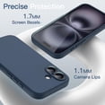 thumbnail image 6 of JETech Magnetic Silicone Case for iPhone 16 6.1-Inch, Compatible with MagSafe,&nbsp;Silky Soft Touch, Shock Absorbing Phone Cover with&nbsp;Camera Lens Full Protection (Navy Blue), 6 of 7