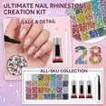 thumbnail image 5 of Bedazzling Kit Diamond Art 30000Pcs 3mm Multicolor Resin Rhinestones with Tweezers B7000 Glue for DIY Crafts Nail Art Clothing Shoes Tumblers, 5 of 5
