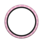 XMXY Car Steering Wheel Cover, Pink Note Soul Key Non-Slip Jeep Truck Universal Elastic Steering Wheel Protector 15 inch