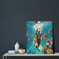 thumbnail image 5 of Rateoe Dog Underwater Adventure Pattern Decorative Picture – Unique Modern Wall Art, Ready-to-Hang Canvas Print for Home (Vertical), 5 of 6