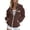 /c48Coffee299, variant on Womens Hoodie Jacket Zip Up Graphic Hooded Love Heart Print Sweatshirt Oversized Coat With Pocket Soft Long Sleeve Casual Fall Winter Leisure Street Daily Wear,White,XXL