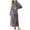 Gray, variant on Plus Size Flannel Robe Long for Unisex Fuzzy Loungewear Long Winter Sleepwear Bathrobe with Pocket Beige XL