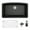 Black, variant on Karran Usa Qu-712-Pk1 Quartz Qu 32" Undermount Single Basin Quartz Composite Kitchen Sink