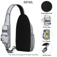 thumbnail image 3 of Crossbody Sling Backpack for Women Men Whales Vector Image Shoulder Sling Crossbody Casual Chest Bag for Travel Sports Running Hiking, 3 of 6