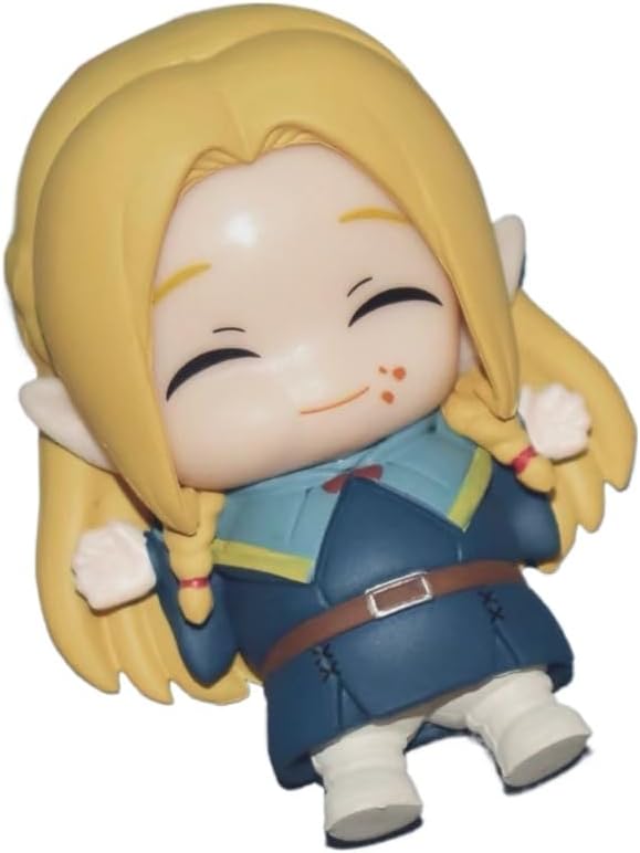 Leos Figure Marcille Figure q Version Lying Anime Figures 8cm/3.1inch Handmade PVC Cartoon Manga Character Model Craft Gift