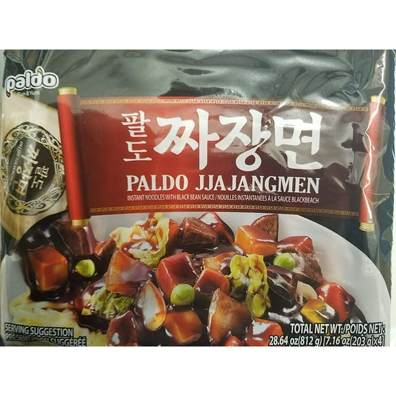 Paldo Premium Jjajang Noodle 4-Pack