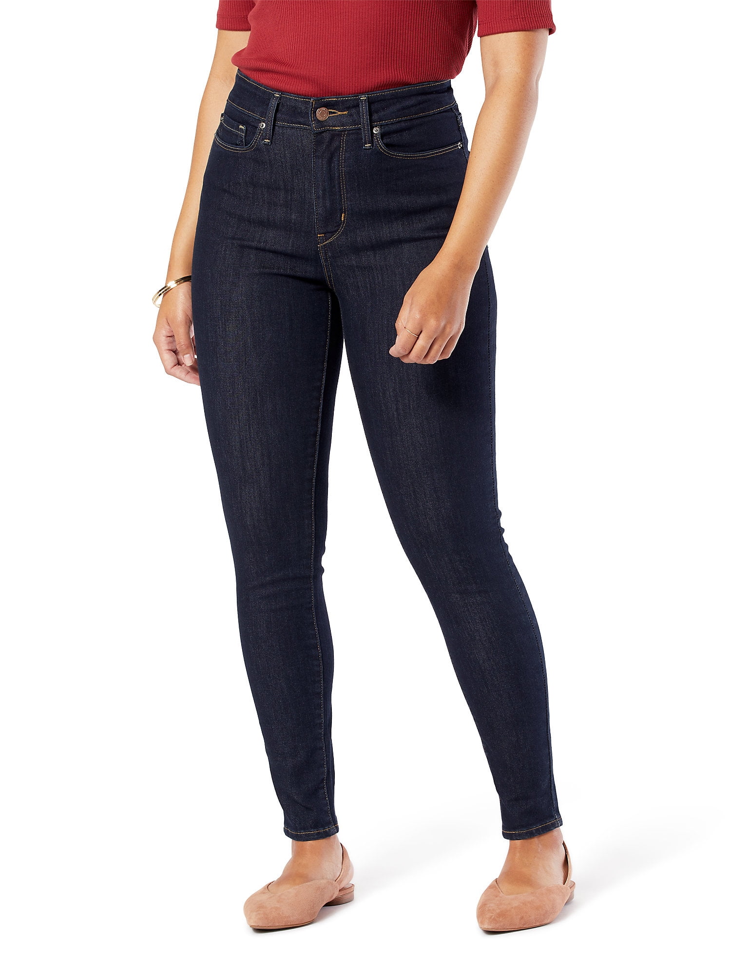 signature levi strauss high rise slim