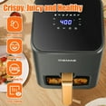 thumbnail image 6 of DEIME Air Fryer 4.2 QT Oilless Hot AirFryer 1200W Healthy Cooker Small Oven with 7 Presets, Digital LCD Touch Screen, Visual Cooking Window, 6 of 7