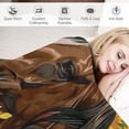 thumbnail image 3 of Orinice Sunflowers Horse Blanket Plush Horse Throw Blankets for Couch Bed Sofa Decor Horse Flannel Fleece Blanket for Women Men Kids Blankets Birthday Gift,  60x80in, 3 of 6