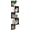 (3) Rattan Black Corner Shelves, variant on 4-Tier Corner Floating Shelves, Rustic Pine L-Shaped Shelves for Creative Wall Storage in Bedroom, Bathroom & Any Room