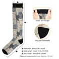 thumbnail image 3 of FORMRS Womens Knee High Socks Casual Long Thick Travel Daily Wear, 2 Pairs, Blue Cute Cats, 3 of 6