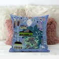 thumbnail image 3 of Amrita Sen Designs CAPL988FSDS-ZP-18x18 18 x 18 in. City Palace Suede Zippered Pillow with Insert - Blue, Green & Purple, 3 of 4