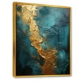 thumbnail image 2 of Designart "Spirals Of The Midas Forest II" Abstract Spirals Floater Framed Canvas Prints, 2 of 5