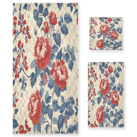 BZSMCE 3piece Bath Towel Sets Hand Bath Towels Fashion 0_0 (2) Printed Towel Sets