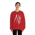 thumbnail image 4 of Effete Feline Claw Marks Scratch Unisex Heavy Blend™ Crewneck Sweatshirt, 4 of 11