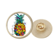 thumbnail image 1 of Broche de oro metálico circular Unbranded Piña Tropical, 1 of 3