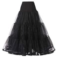 thumbnail image 4 of RUTAYY Women Boneless A Hem Wedding Dress Long Petticoat Tutu Skirt Solid Color Flowy Swing Skirts, 4 of 4