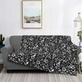 thumbnail image 2 of Fuzoiu Daisies Flowers Print Flannel Blanket,Throw Blanket,Flannel Home Decor,Fleece Bed Blankets,Cozy Soft Blanket for Bed, Sofa, Camping, and Travel-40"x30", 2 of 6