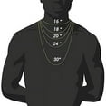 thumbnail image 3 of Men’s Iced Out Hip-Hop One Tone Bling Bling Rappers Cuban Link Chain Choker Necklace - CRN2020 (Silver, Ring Size 10, 20.0), 3 of 6