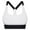 ZD White, variant on Women Sports Bra Women's Wireless Sports Bra with Fixed Cups, Cross Back Sport Bras for Chest Support and Side Control Womens Bralettes Black L