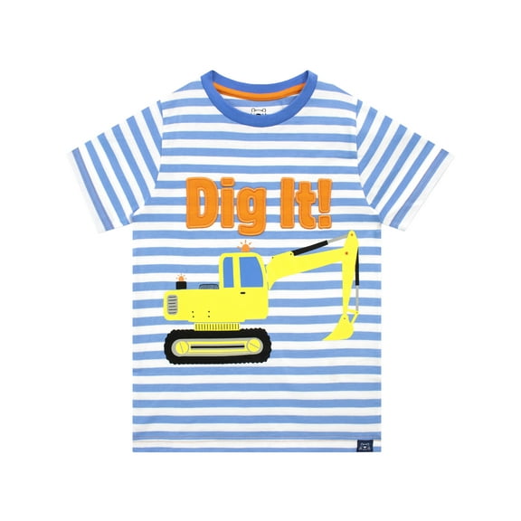 Harry Bear Boys Dig It Short Sleeve T-Shirt Sizes 2T-6