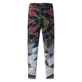thumbnail image 4 of Lilgiuy Men Casual Fashion Zippered Printed Mid-waisted Trousers With Pockets Pants Lightweight Hiking Travel Pants, 4 of 5