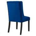 thumbnail image 6 of Modway Baronet 20" Tufted Velvet Dining Chairs in Blue/Black (Set of 2), 6 of 9
