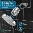 thumbnail image 4 of SparkPod 6 Inch Round Filtered Shower Head, 23-Stage Water Filter, Luxury Chrome, 4 of 9