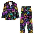 thumbnail image 3 of Renewold 2 Packs Psychedelic Mushroom Button Down Pajamas Pants for Women Warmth Home Life Daily Wear Nightwear Set for Holiday/Birthday Gifts Soft Jogger Sweatshirt Size 2XL, 3 of 6