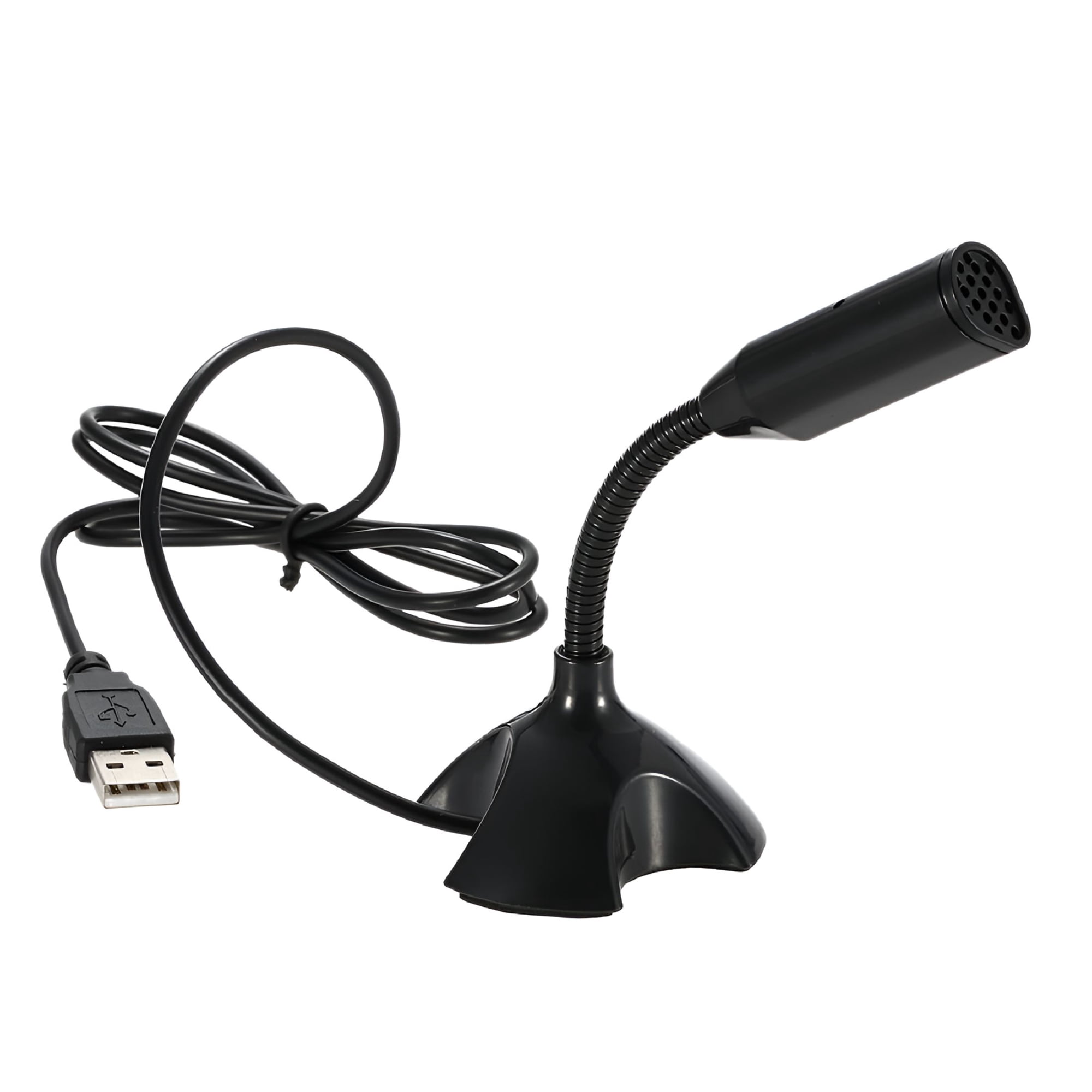 GJX USB Desktop Microphone 360掳 Adjustable Microphone Support Voice Chatting Recording Mic for PC with a USB port