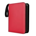 thumbnail image 3 of Durable 400 Card Pocket Binder Organizer Holder Zipper Container Sleeves Storage Red, 3 of 8