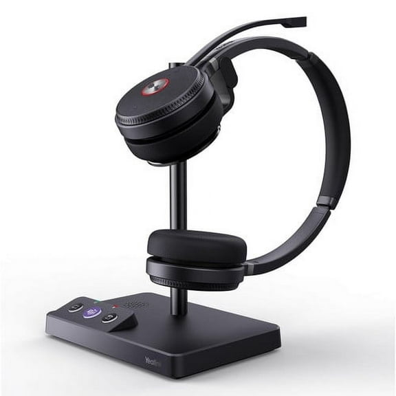 Yealink 1308001 WH62-Dual Teams Wireless Headset with Microphone Teams Zoom Certified for PC, Laptop, Mac for Office Telephone