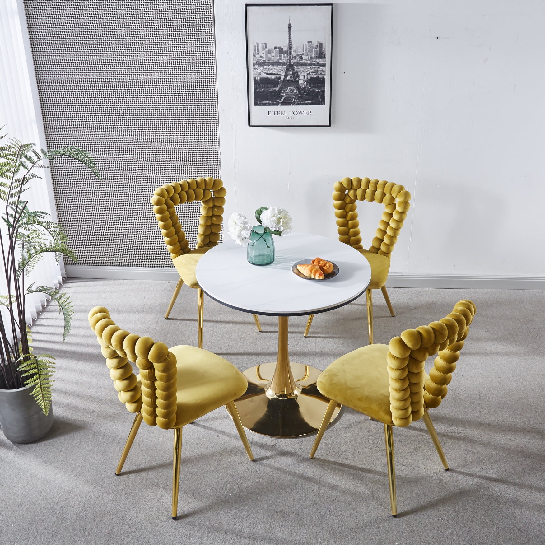 Dinning Chair Milia Dining Chair Set Of Dining Chairs, Mid Century