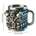 thumbnail image 3 of fsxdhpcsgfc Mug Warmer Mugs Coffee Set Engine Mugs For Car Lovers Unique For Car Fans Enjoy Coffee!, 3 of 6