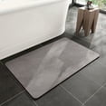 thumbnail image 6 of Zynviq Bathroom Rugs 15.7" X 23.6" Solid Color Bath Rugs Rubber Washable Absorbent Rectangular Gray Small Rug for Sink, 6 of 6