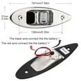thumbnail image 4 of LED Navigation Lights, 360 Degree 12V LED Navigation Light, Side Bow For Marine Boat Yacht Bow Side/Port/Starboard/Pontoons, 4 of 8
