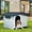 Gray, variant on Dextrus Large Plastic Dog House with Liftable Roof, Indoor Outdoor Doghouse Puppy Shelter with Detachable Base and Adjustable Bar Window, Water Resistant Easy Assembly