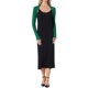 thumbnail image 2 of INSPIRAR CHIC Chaquetas Bolero para Mujeres de Manga Larga Abiertas de Frontal de Algodón Tejido Corto XS Verde, 2 of 6