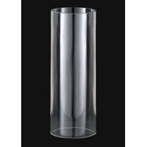 B&P Lamp® 4" By 10" Mid-Century Modern Clear Cylinder Shades