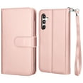 thumbnail image 3 of Ebizware for Samsung Galaxy S23 FE 5G Phone Case, Galaxy S23 FE 5G PU Leather Wallet Case with Credit Card Cash Holder Folio Flip [Detachable] Kickstand Magnetic Cover & Lanyard - Rose Gold, 3 of 8